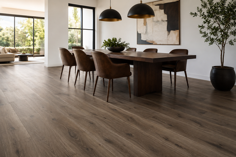 Mumbai laminate flooring in a modern dining room